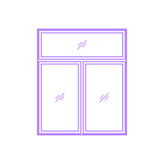 Buildings Combination Windows 2 Wide Transom Outline Drawing Svg Vector, Free Vectors File